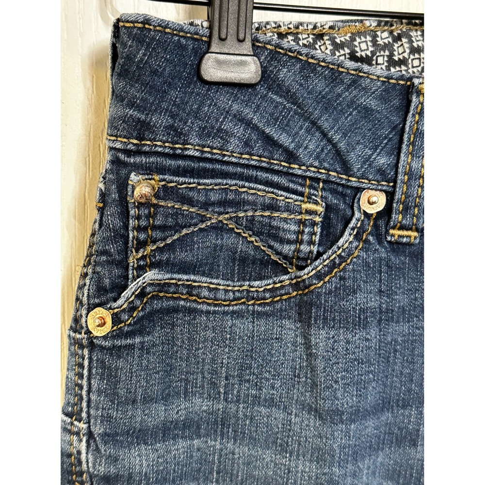 Ariat REAL Denim Perfect Rise Bootcut Jeans Dark Wash Womens 30S 30 Short - Picture 4 of 11